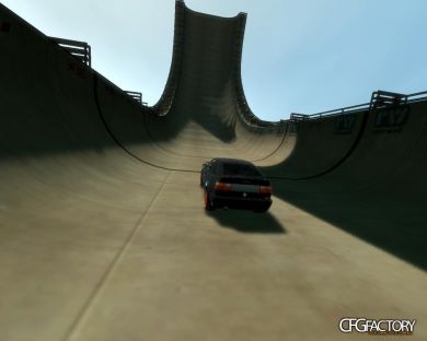 Huge Airport Stunt Track + HalfLoops