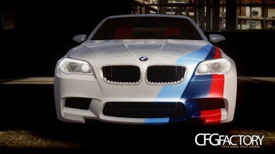 BMW M5 F10 2012 M Stripes Paintjob