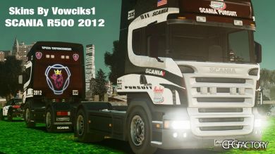 Scania R500 Police Pursuit Skins