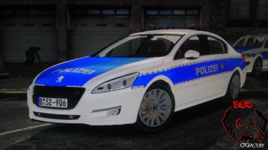 German Police Berliner Polizei Peugot