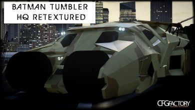 Batman Army Tumbler HQ Retextured