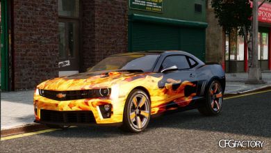 Camaro ZL1 Flames Paint job Pack