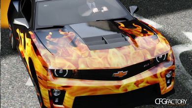 Camaro ZL1 Flames Paint job Pack