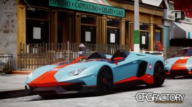 2012 Lamborghini Aventador J "Gulf" Pain