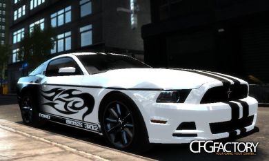 2013 Ford Mustang Boss 302 Black vs. White Paintjo