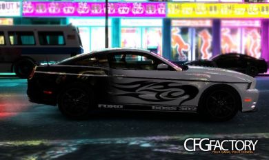 2013 Ford Mustang Boss 302 Black vs. White Paintjo