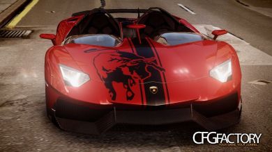 2012 Lamborghini Aventador J "Racing Stripes&