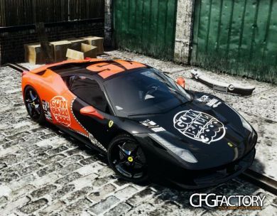 2010 Ferrari 458 gumball 3000 paintjob