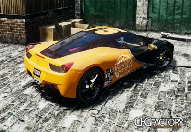 2010 Ferrari 458 gumball 3000 paintjob
