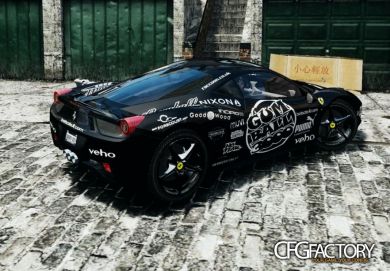 2010 Ferrari 458 gumball 3000 paintjob