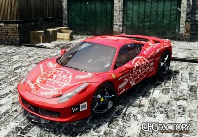 2010 Ferrari 458 gumball 3000 paintjob