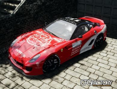 2010 Ferrari 599XX gumball 3000 paintjob