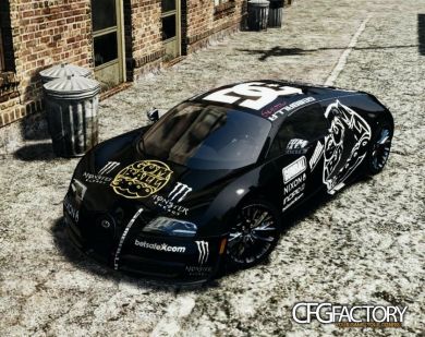 2011 Bugatti Veyron gumball 3000 paintjob