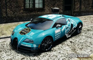 2011 Bugatti Veyron gumball 3000 paintjob