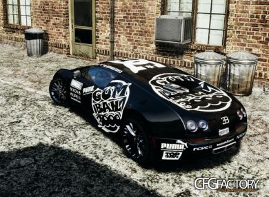 2011 Bugatti Veyron gumball 3000 paintjob