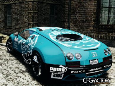 2011 Bugatti Veyron gumball 3000 paintjob