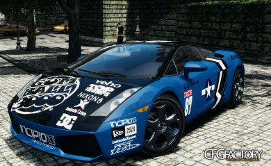 2005 Lamborghini Gallardo gumball 3000 paintjob
