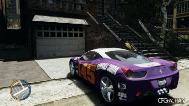 2010 Ferrari 458 gumball 3000 paintjob