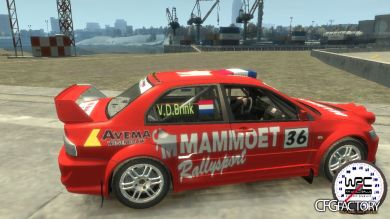 VD Brink Mitsubishi Lancer EVO IX Rally Team Liver