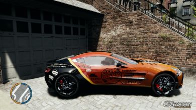 2010 Aston Martin One-77 gumball 3000  paintjob