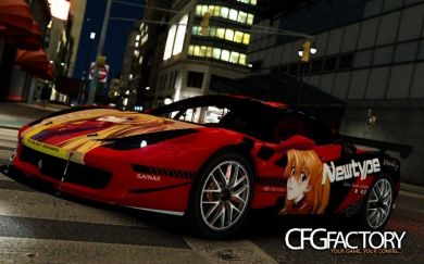 2011 models Ferrari 458 Challenger Evangelion Asuk