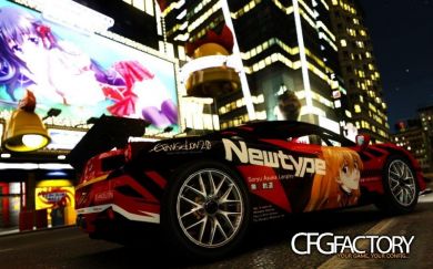 2011 models Ferrari 458 Challenger Evangelion Asuk