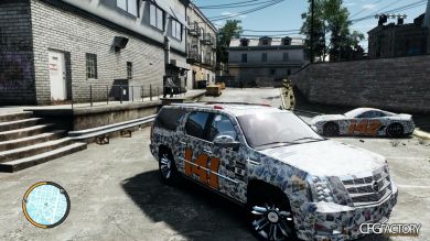 2012 Cadillac Escalade ESV gumball 3000 paintjob