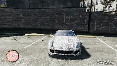 2010 Ferrari F599xx gumball 3000 142 paintjob