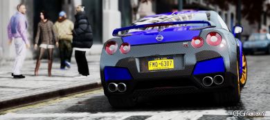 Nissan GT-R Black C.77 Paintjob