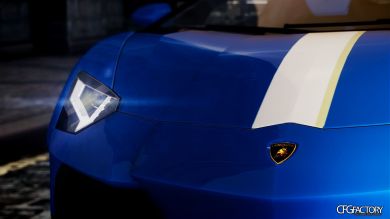 Lamborghini Aventador-paint job