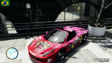 2013 Ferrari 458 Spider PINK PISTOL 027 (Gumball 3