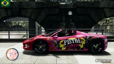 2013 Ferrari 458 Spider PINK PISTOL 027 (Gumball 3