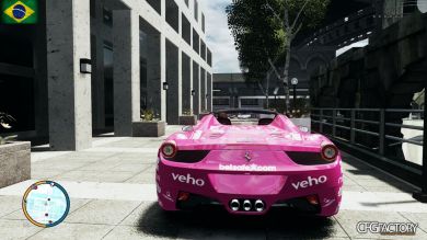 2013 Ferrari 458 Spider PINK PISTOL 027 (Gumball 3