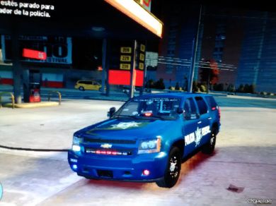 Tahoe De La Policia Federal y un Federal