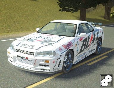Nissan Skyline GT-R R34 Blitz Paintjob