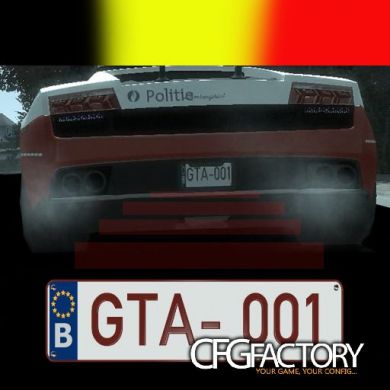 Belgian Vehshare Plate - Nummerplaat BelgiÃ