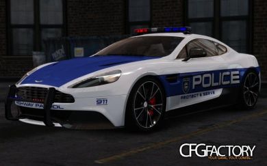 2013 Aston Martin Vanquish Police car Painting