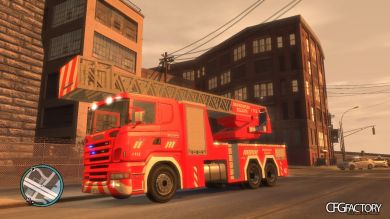 Belgian Scania Firetruck + Ladder