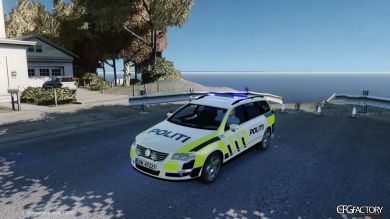 Norwegian VW Passat Police car skin v2.0
