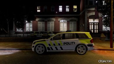 Norwegian Mercedes-Benz GL Brabus Police car skin