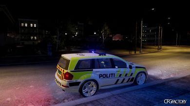Norwegian Mercedes-Benz GL Brabus Police car skin