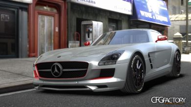 Mercedes Benz SLS AMG Aige-edit Paintjob