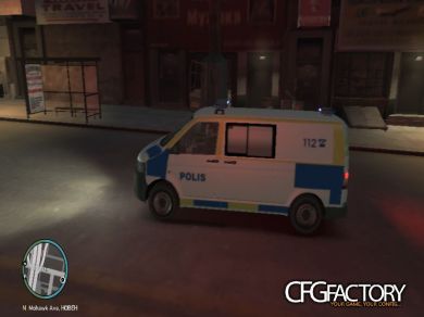 Swedish Police Car Volksvagen T5