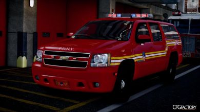 2010 Chevrolet Suburban FDNY Skin