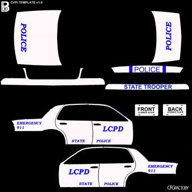 LCPD CVPI Police Texture V1