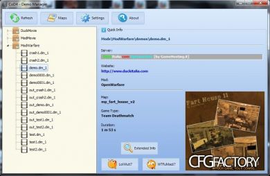 CoD4 Demo Manager 0.3.4