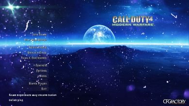 Planetary COD4 Menu Screen
