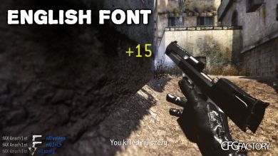 Russian Font with English +5