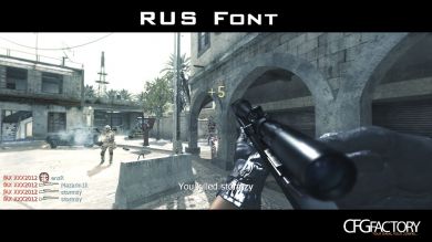 Russian Font with English +5