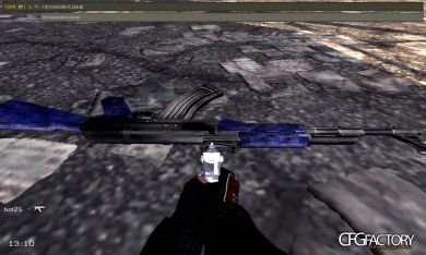 AK47 Blue Laminate Factory new